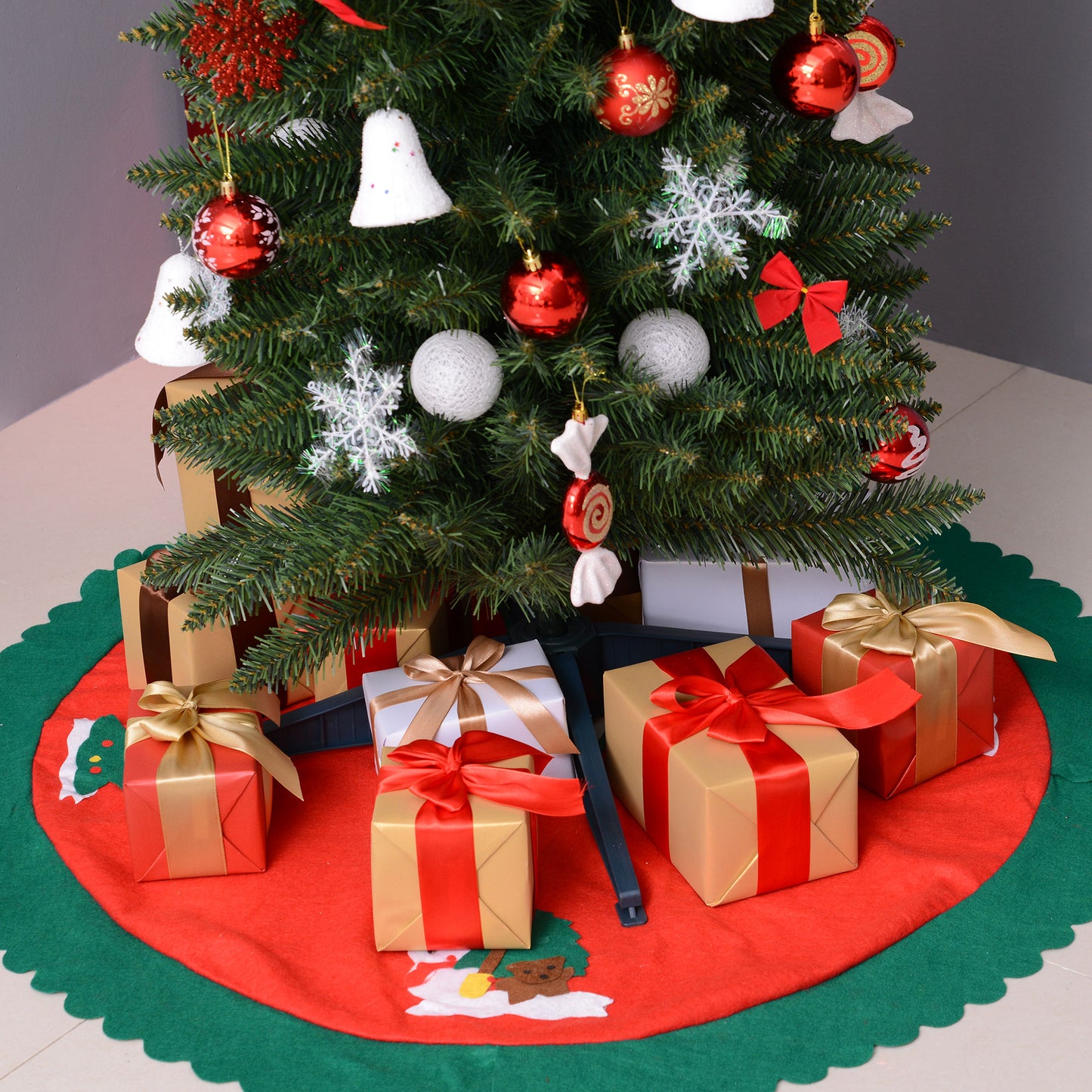 7FT Tall Christmas Pine Tree Artificial Easy Assembly Holiday Décor