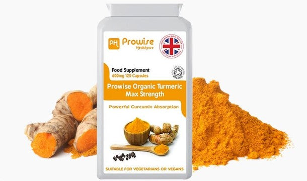 Turmeric & Black Pepper Max Strength Supplements - Natural Anti-Inflammatory & Antioxidant Properties