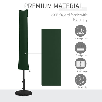 Parasol Cover, Patio Cantilever Cover, Banana Umbrella Cover, Green