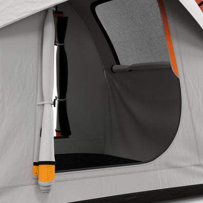 SUV Car Tent for Camping, Waterproof PU2000mm, 5 Man Tailgate Tent, for SUV Van Pickup, 2.4 x 2.1 m, Grey and Orange