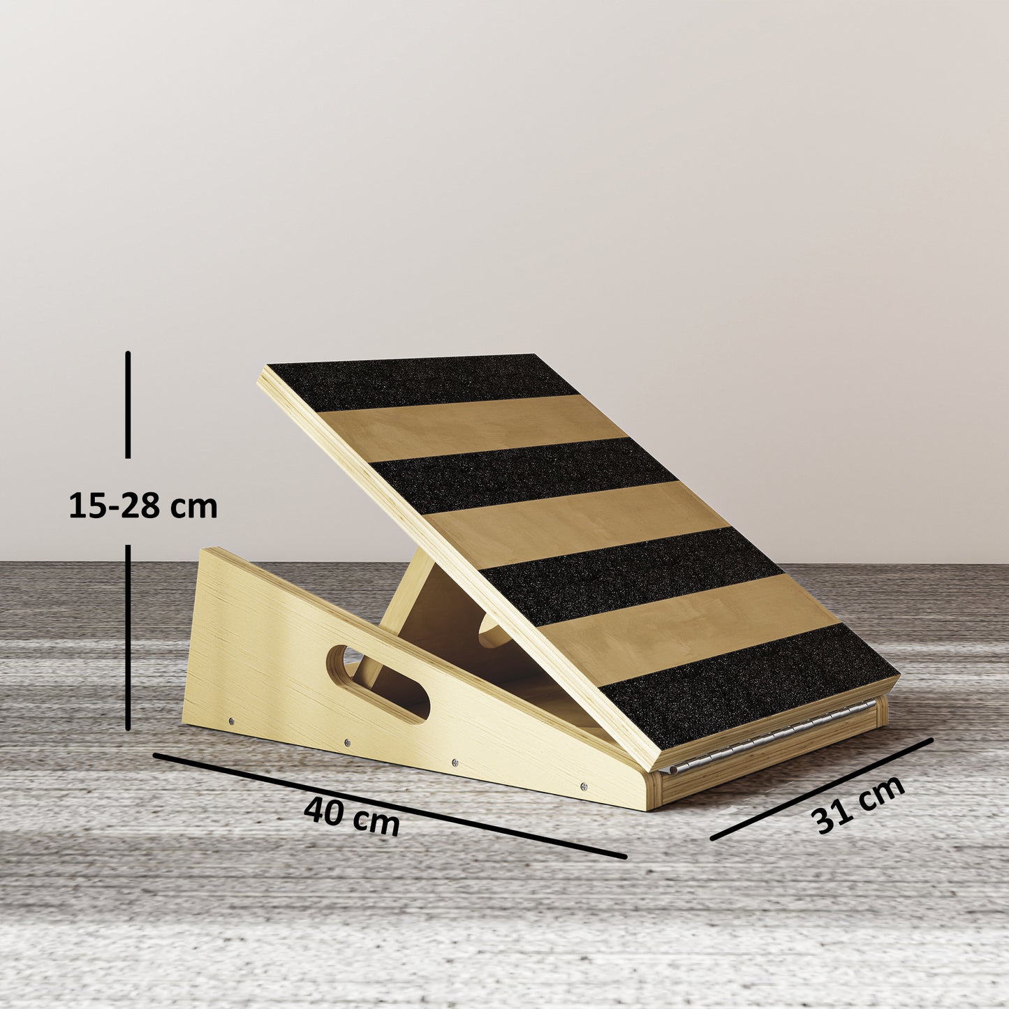 Portable Slant Board, Calf Stretcher with 4 Adjustable Angles