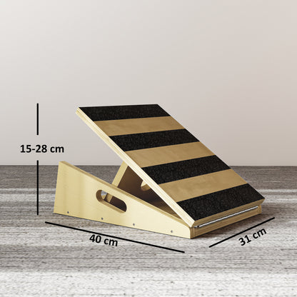 Portable Slant Board, Calf Stretcher with 4 Adjustable Angles