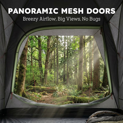 Car Tent, 3000mm Waterproof Tailgate Tent, 250 x 245 x 235 cm with Mesh Windows and Storage Bag, Quick Setup Trunk SUV Boot Shelter for Family Camping Travelling Outdoor Activities