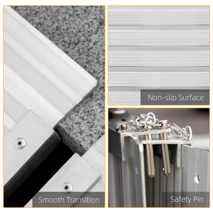 2ft Aluminium Folding Wheelchair Ramp Equipment Mobility Suitcase