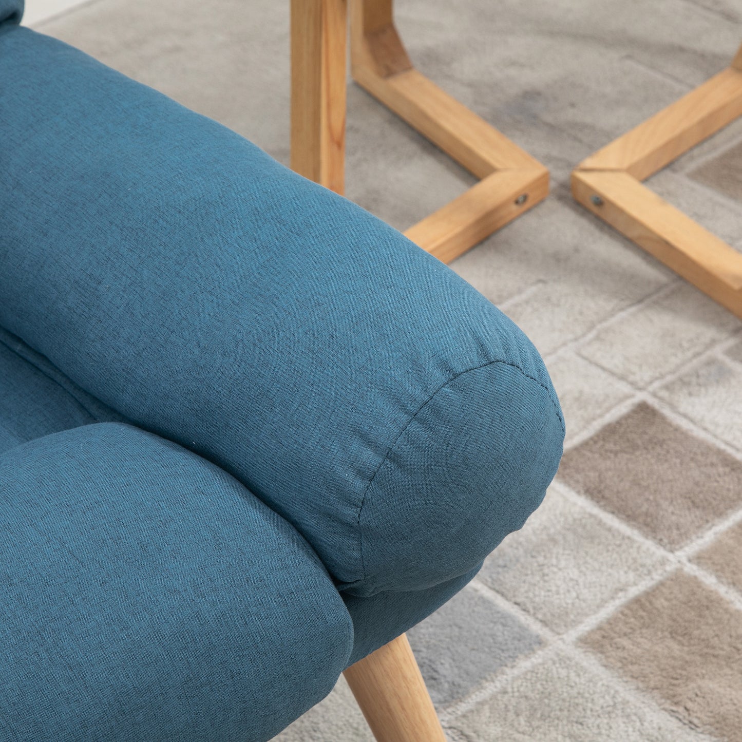 Recliner with Ottoman 3-Position Adjustable Reclining Lounger Sofa Chair