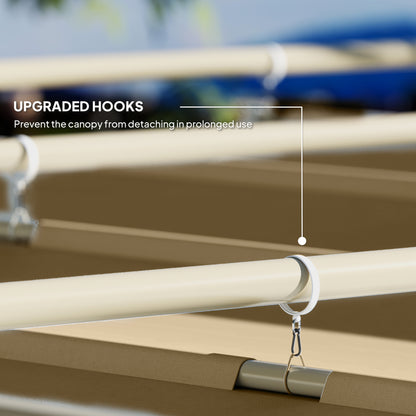 3 x 3(m) Garden Pergola with Retractable Roof, UPF30+, Khaki