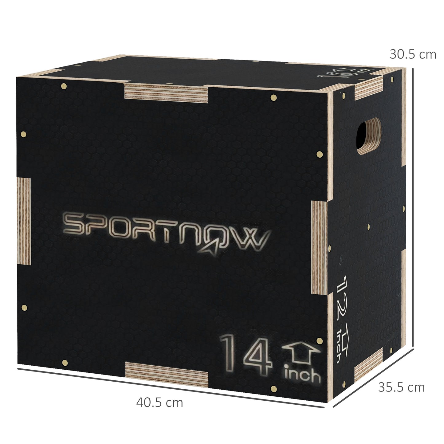Pylometric Jump Box, Wooden Pylo Box for Home Gym