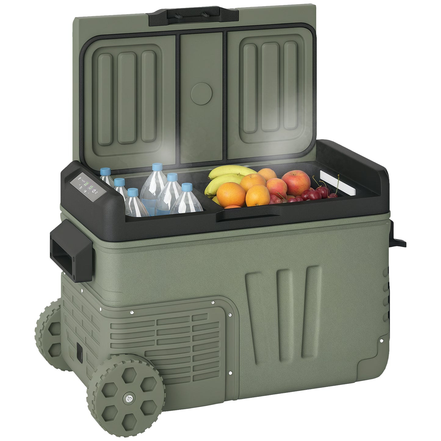33L Camping Fridge Freezer Dual Zone Car Fridge, DC & AC, -20-20℃
