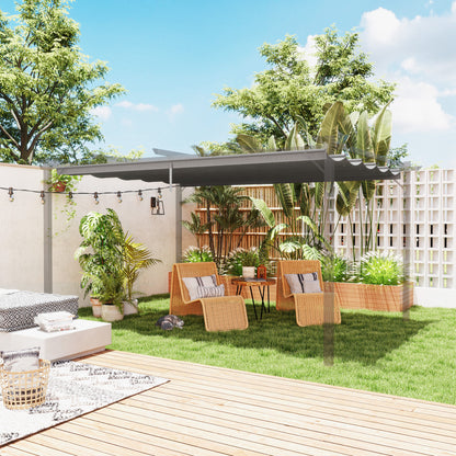 Pergola Shade Cover Replacement Canopy for 4 x 3(m) Pergola, Light Grey