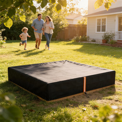 Sandbox Cover, Square Sandpit Cover with Drawstring & Elastic Band