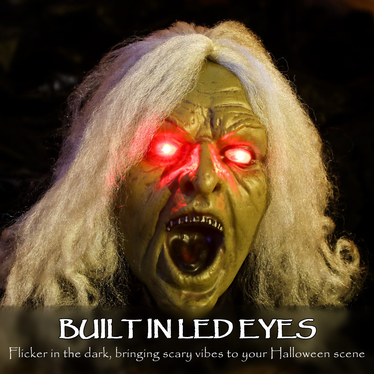 183 cm Life Size Scary Halloween Decorations, Battery Operated