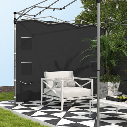 Side Panel for 3x3 m Pop Up Gazebos, 1 Pack Sidewall Only, Black