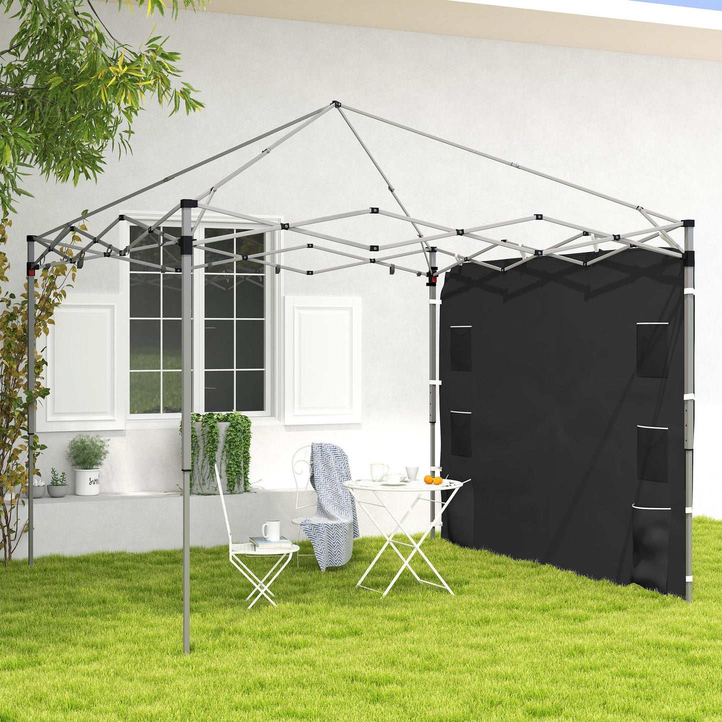Side Panel for 3x3 m Pop Up Gazebos, 1 Pack Sidewall Only, Black