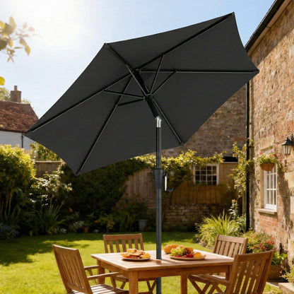 Garden Parasol, 2m Outdoor Table Parasol Umbrella with Tilt