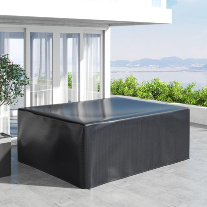 235x190x90cm Large Patio Set Outdoor Garden Furniture Cover Black