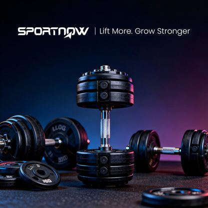 20 kg Adjustable Dumbbells Set with Safety Locking Mechanism