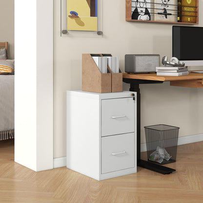 Warehouse Clearance Sale - 2 Drawer Filing Cabinet Steel File Cabinet for A4 Letter Size White