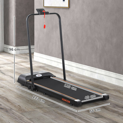 Foldable Walking Treadmill w/ LED Display, Orange