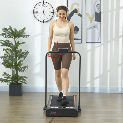 Foldable Walking Treadmill w/ LED Display, Orange