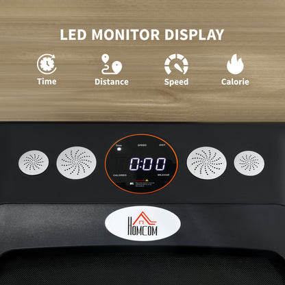 Foldable Walking Treadmill w/ LED Display, Orange