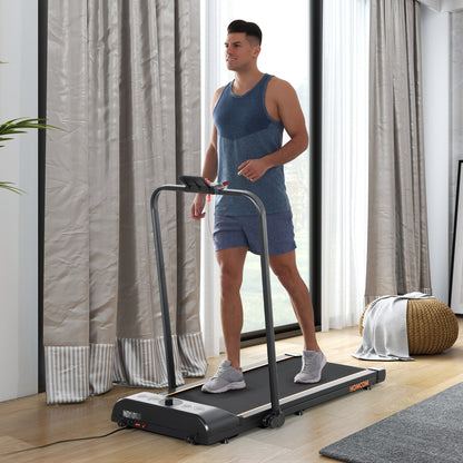 Foldable Walking Treadmill w/ LED Display, Orange