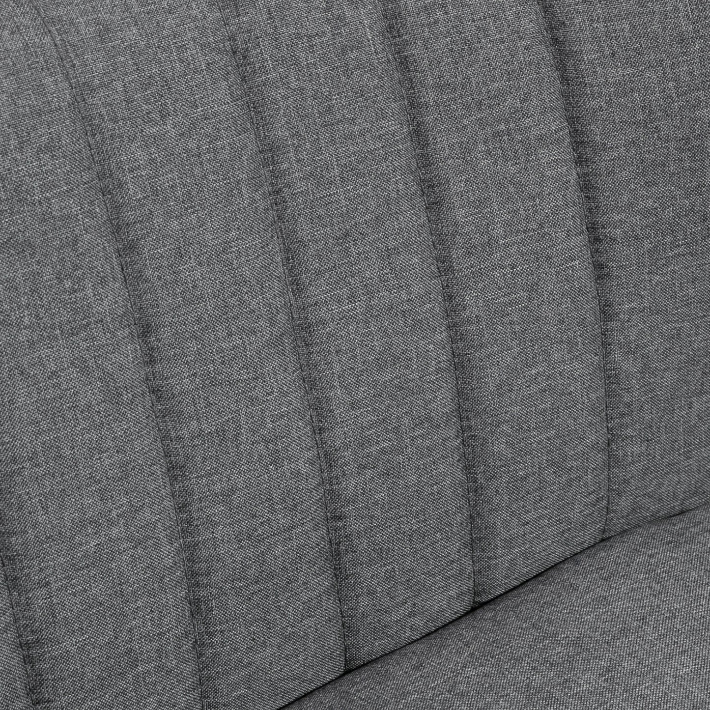 46" Loveseat Sofa 2 Seater Sofa with Padded Seat, Grey