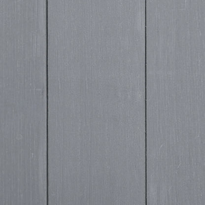 Lockable Garden Wood Storage Shed 139 x 75 x 160cm, Grey