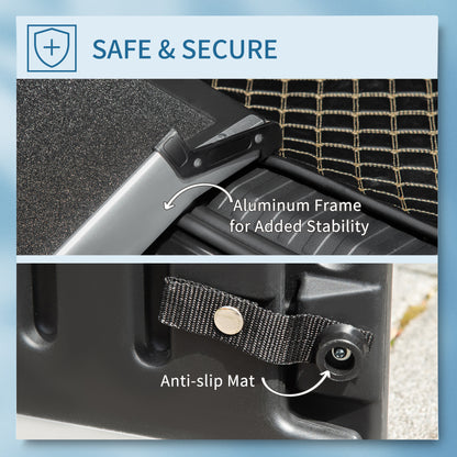 Dog Ramp for Car Telescoping Pet Ramp w/ Handle, Aluminium Frame Non-Slip