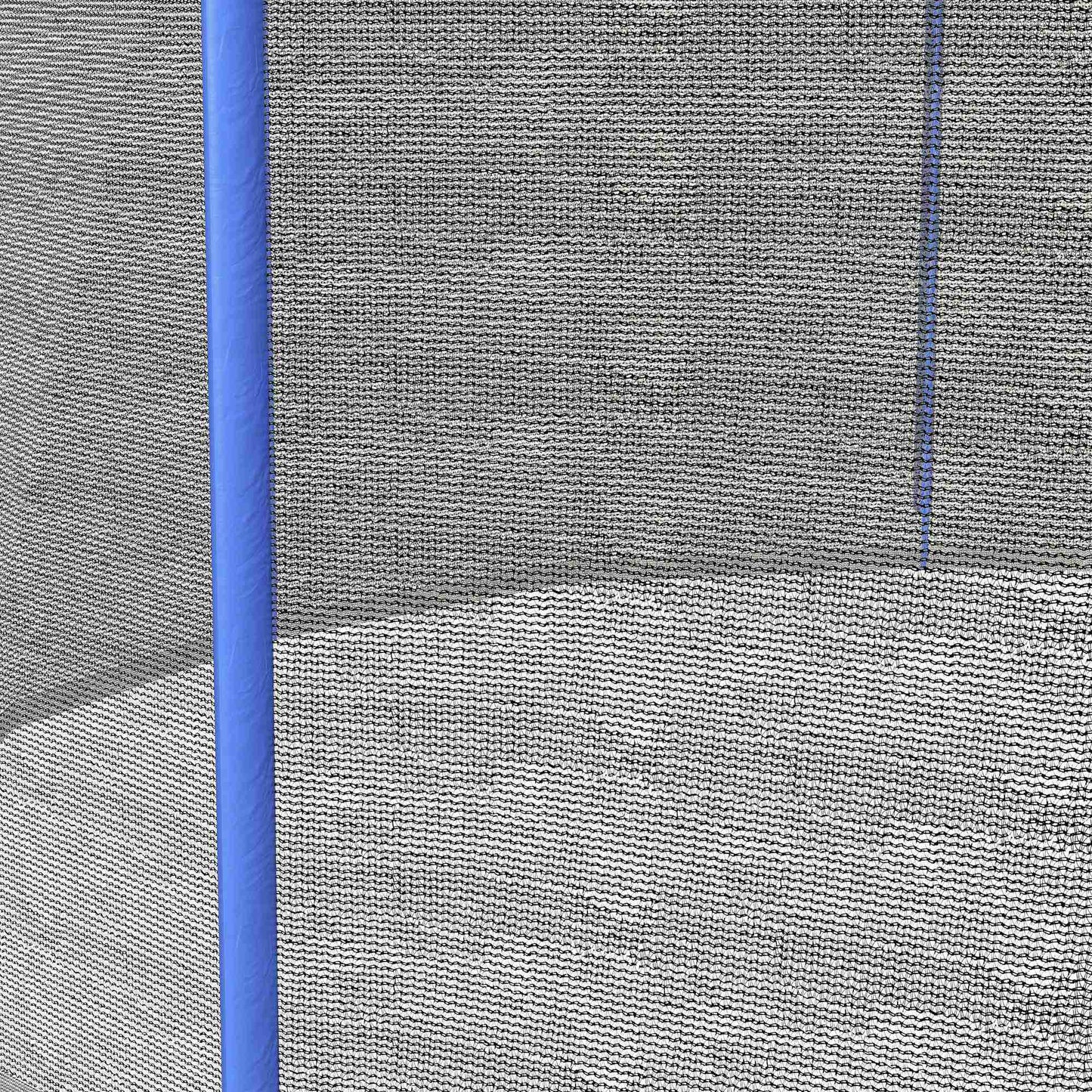 8ft Trampoline Net Replacement Safety Net with Zipped Door, Blue