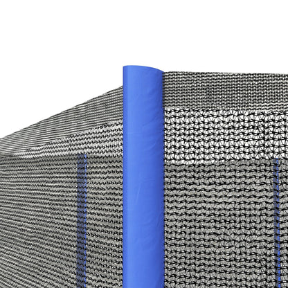 8ft Trampoline Net Replacement Safety Net with Zipped Door, Blue