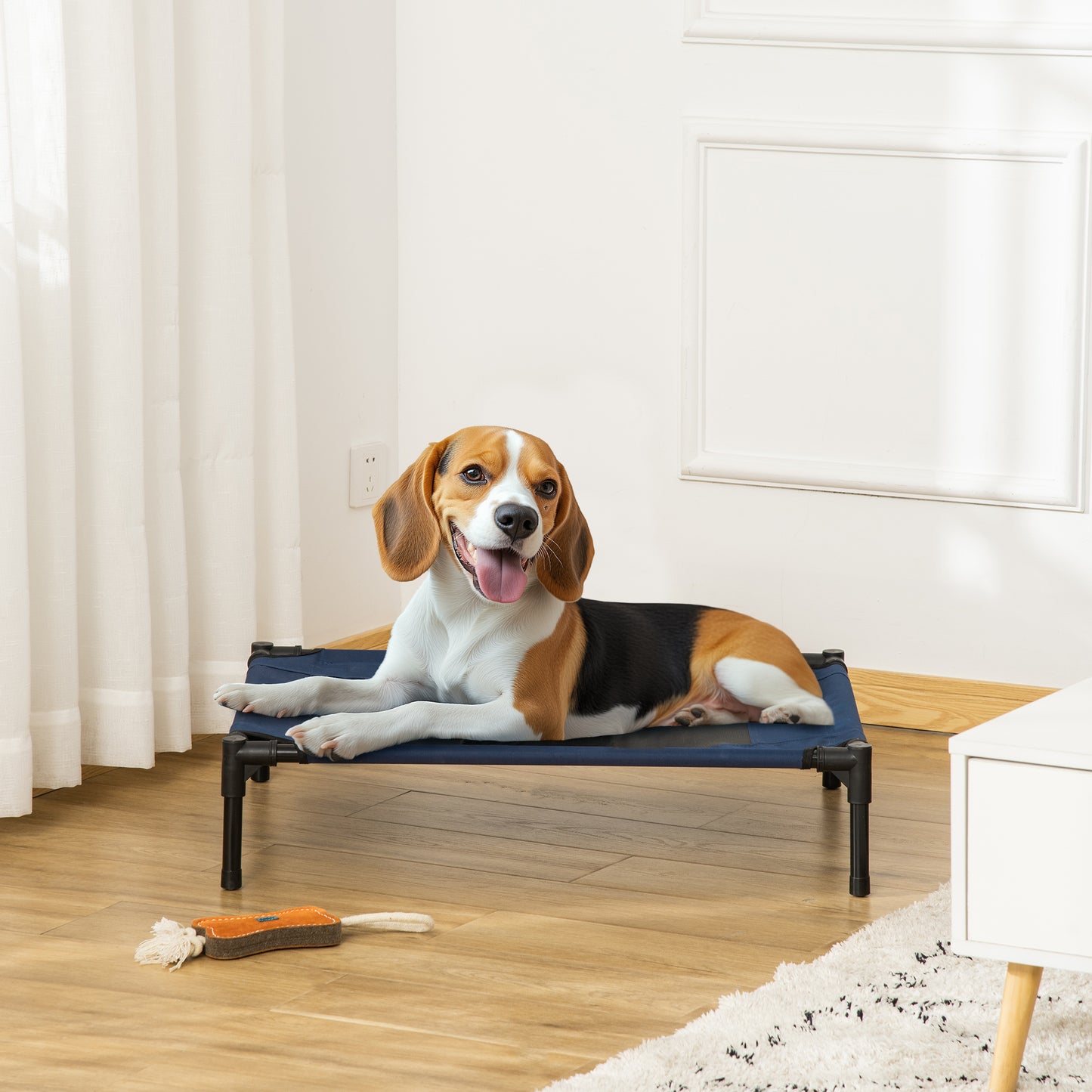 Pet Puppy Raised Bed Cot Dog Cat Elevated Cots Trampoline Indoor Outdoor