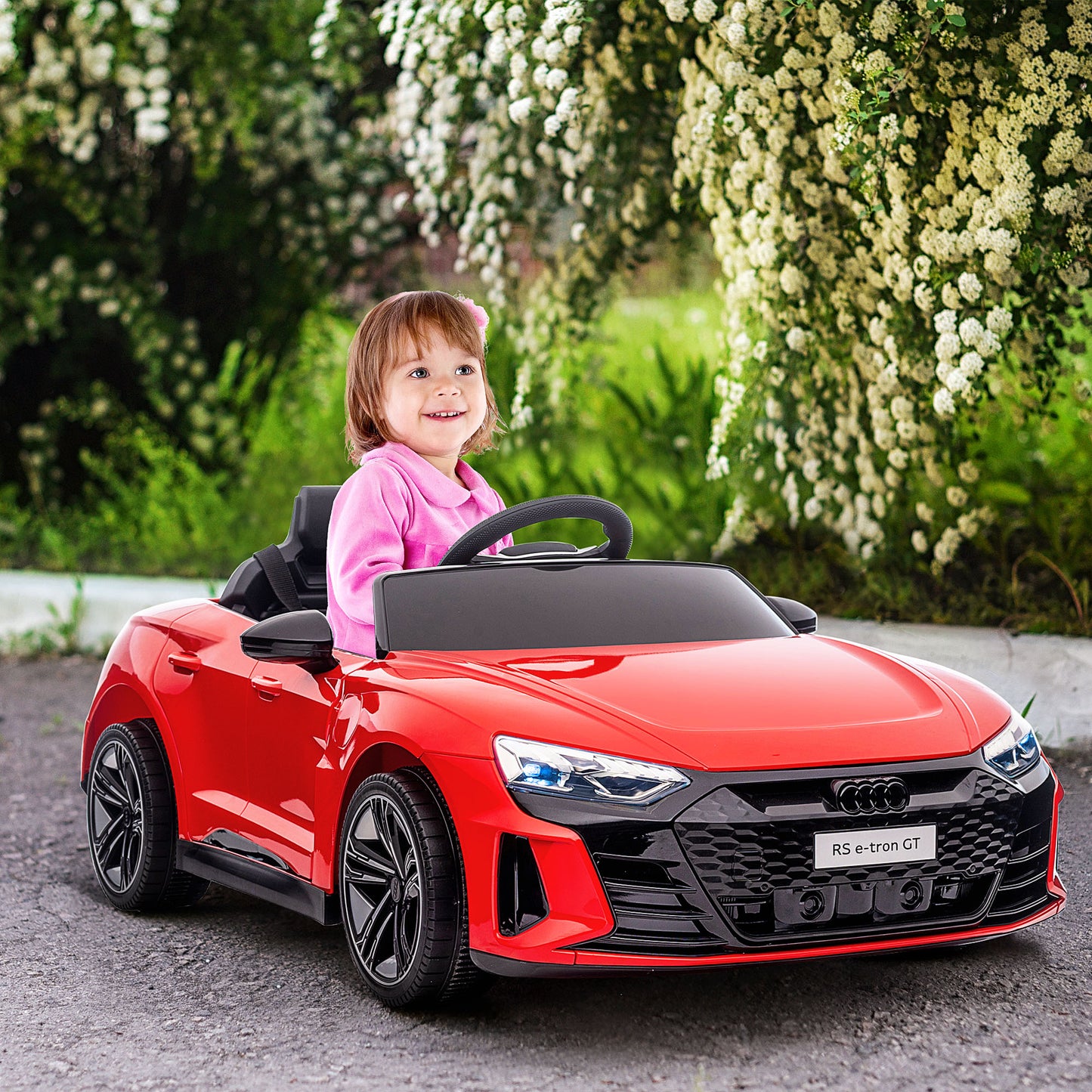 Audi RS e-tron GT Licensed 12V Kids Electric Ride on W/ Remote, Red