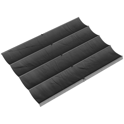 Retractable Pergola Canopy Only for 4 x 3 m Pergola, Dark Grey