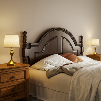 Table Lamps Set of 2, Modern Bedside Lamps with USB Ports, Gold Tone