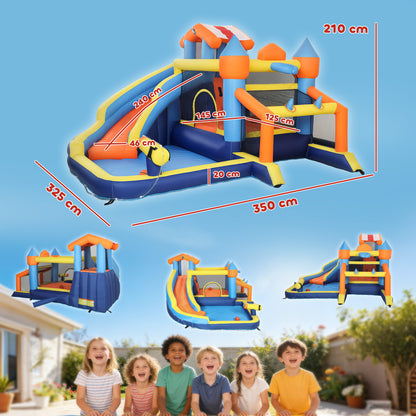 Inflatable Bounce House with Slide Pool/Ball Pit for Outdoor