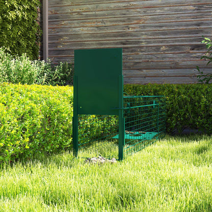 Single Door Humane Rat Trap for Small Animals, Dark Green