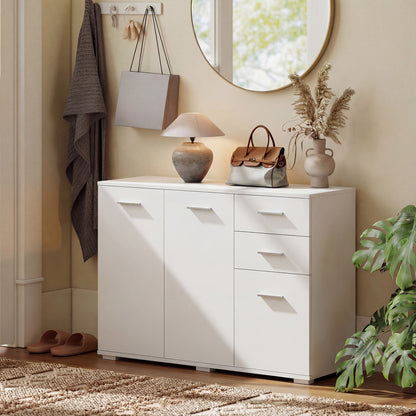 Modern Sideboard Kitchen Storage Cabinet, White