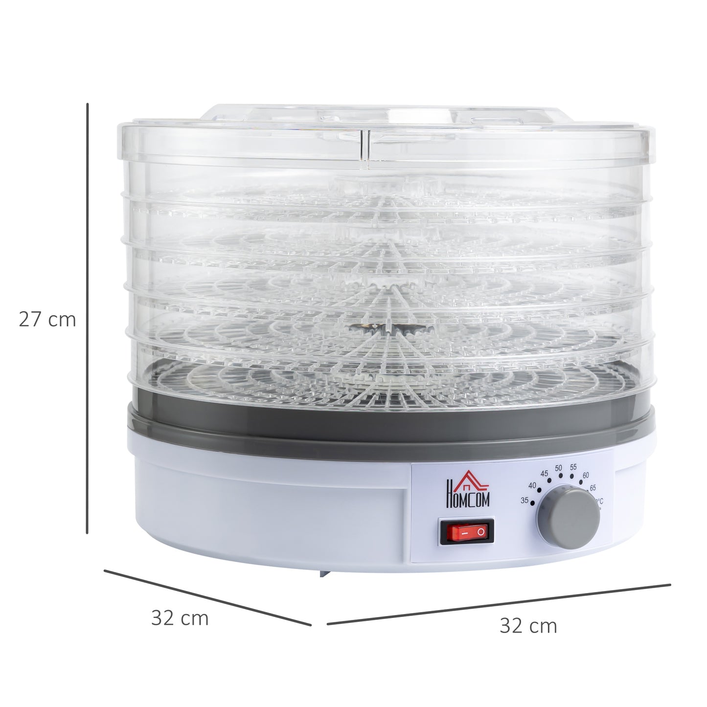 5 Tier Food Dehydrator for Drying Fruit Meat Vegetable Jerky Pet Treat
