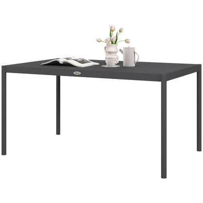 Six-Seater Aluminium Outdoor Table