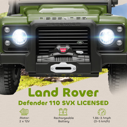 Kids Ride On Car, 12V Battery-Powered Electric Car w/ Remote Green