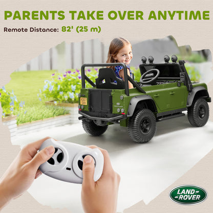 Kids Ride On Car, 12V Battery-Powered Electric Car w/ Remote Green