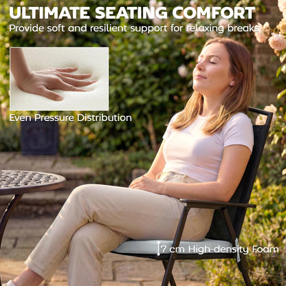 Seat Cushions with Machine Washable Cover Light Grey