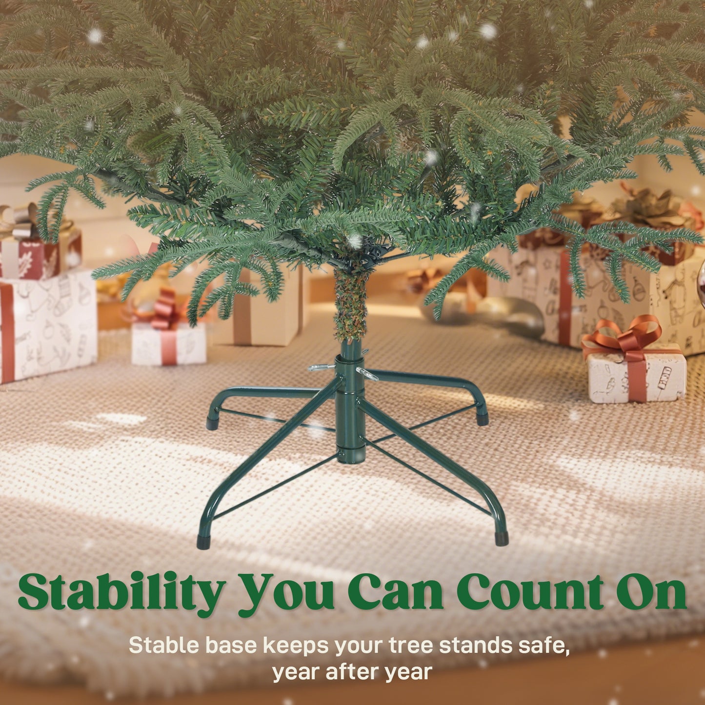 6 ft Christmas Tree, Full Spruce Xmas Tree, Easy Assembly