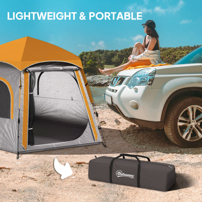 Instant Camping Tent, 4 Person Easy Setup Dome Tent, Light Grey