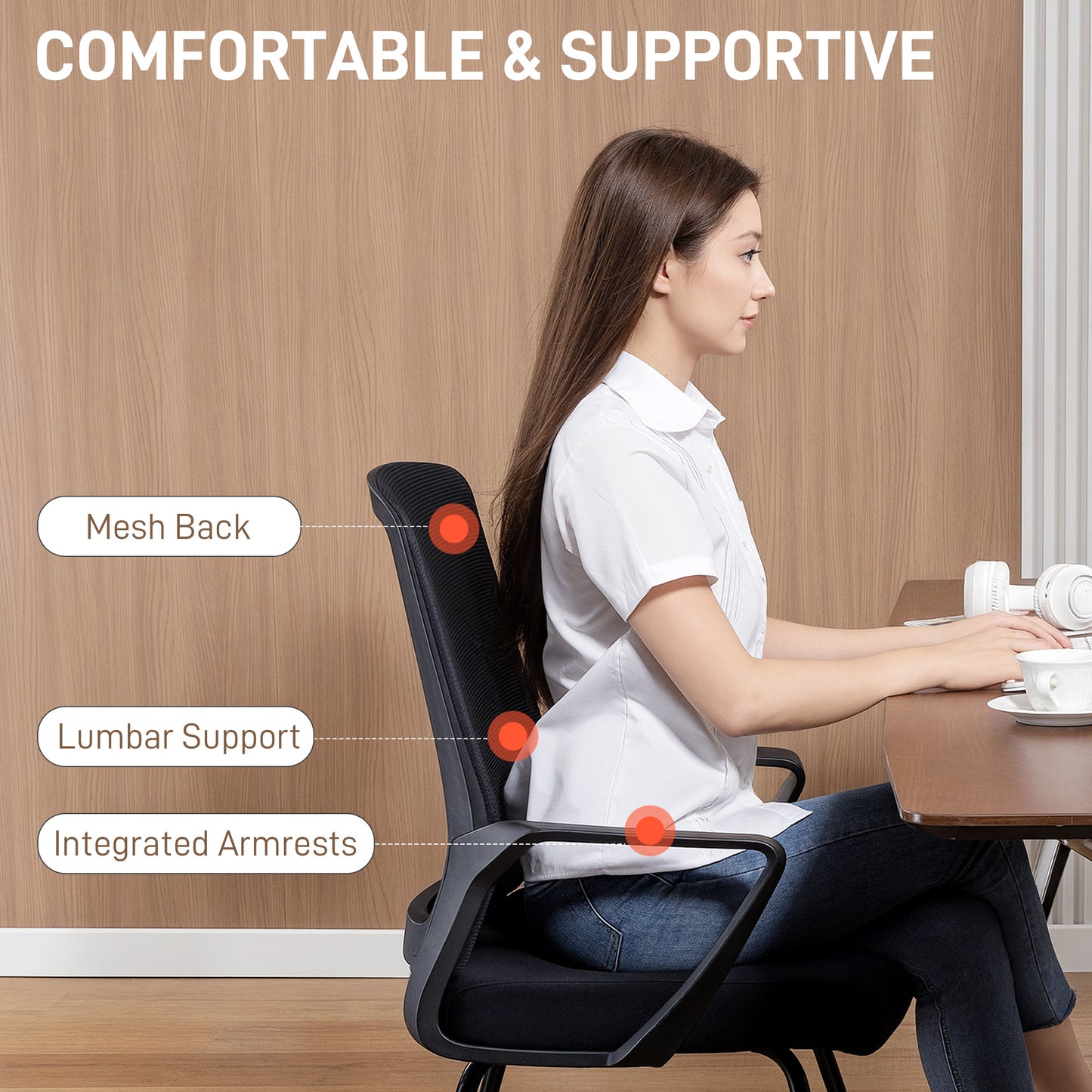 Electric Reclining Chair w/ Remote, Power Recliner for Elderly, Black