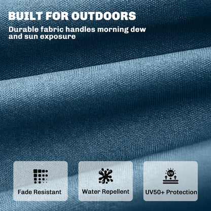Sun Lounger Cushion, Memory Foam Patio Chair Cushion with Ties