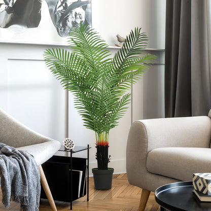 150cm Artificial Areca Palm Tree with PE Leaves and Flocked Soil