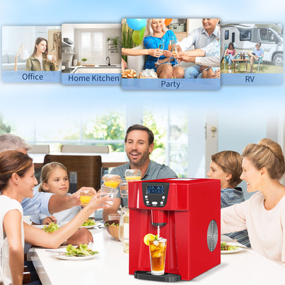 Ice Maker Machine and Water Dispenser 9 Ice Cubes Ready in 6-10 Mins
