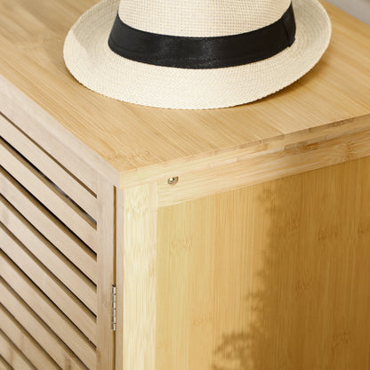 Rustic Shoe Cabinet, Shoe Storage Cabinet for 16 pairs of shoes