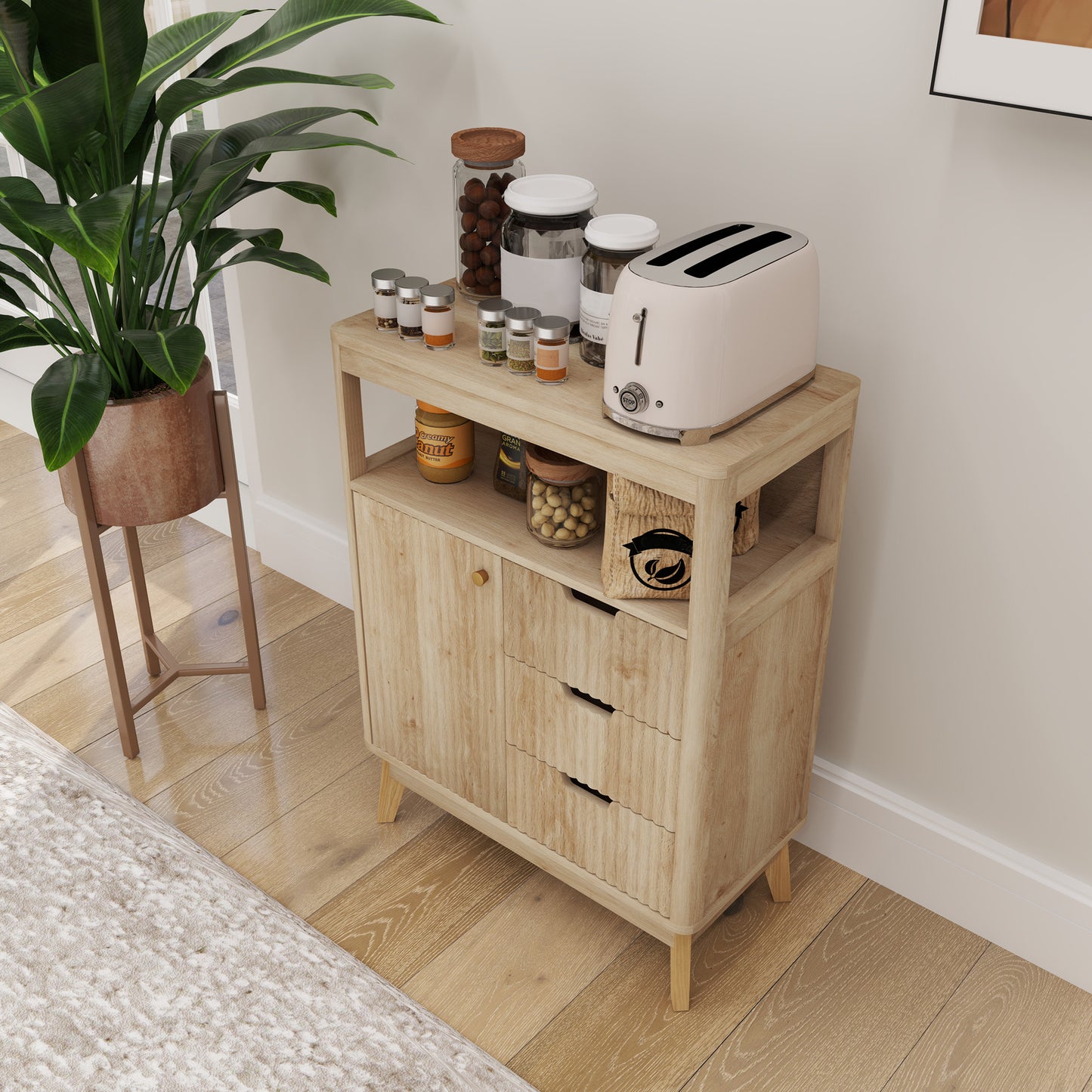Modern Sideboard Storage Cabinet for Living Room Dining Room Bedroom